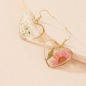 Free People Spring Flower Heart Earrings